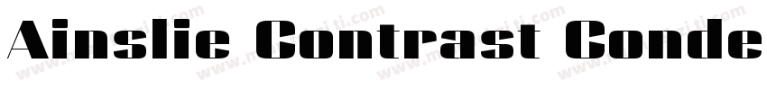 Ainslie Contrast Condensed Regular字体转换
